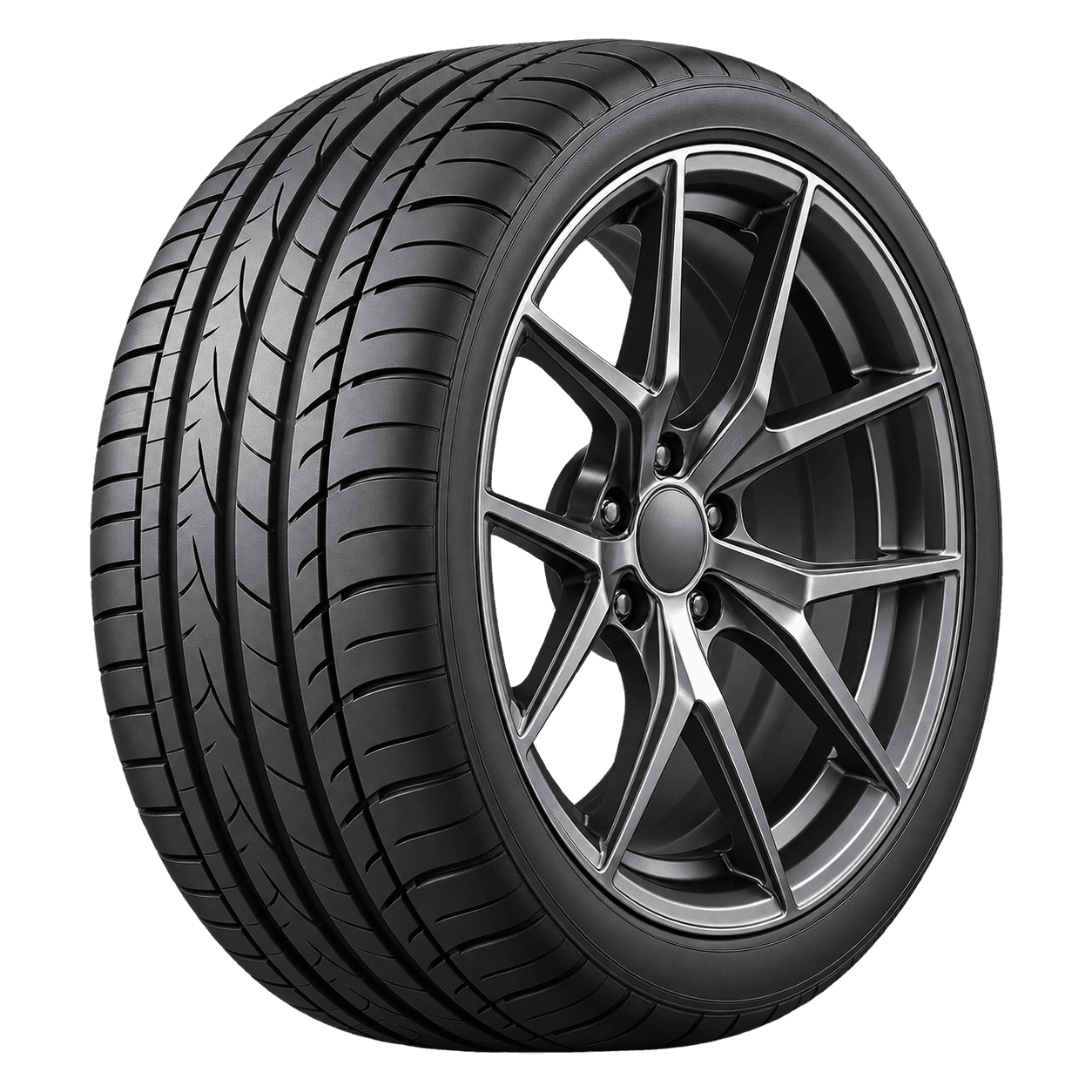 Tyre 1 · Reference realistic tyre and wheel